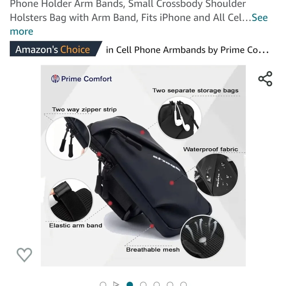 Phone holder Arm Bands, Small Crossbody Shoulder Holster Bag with Arm Ba…